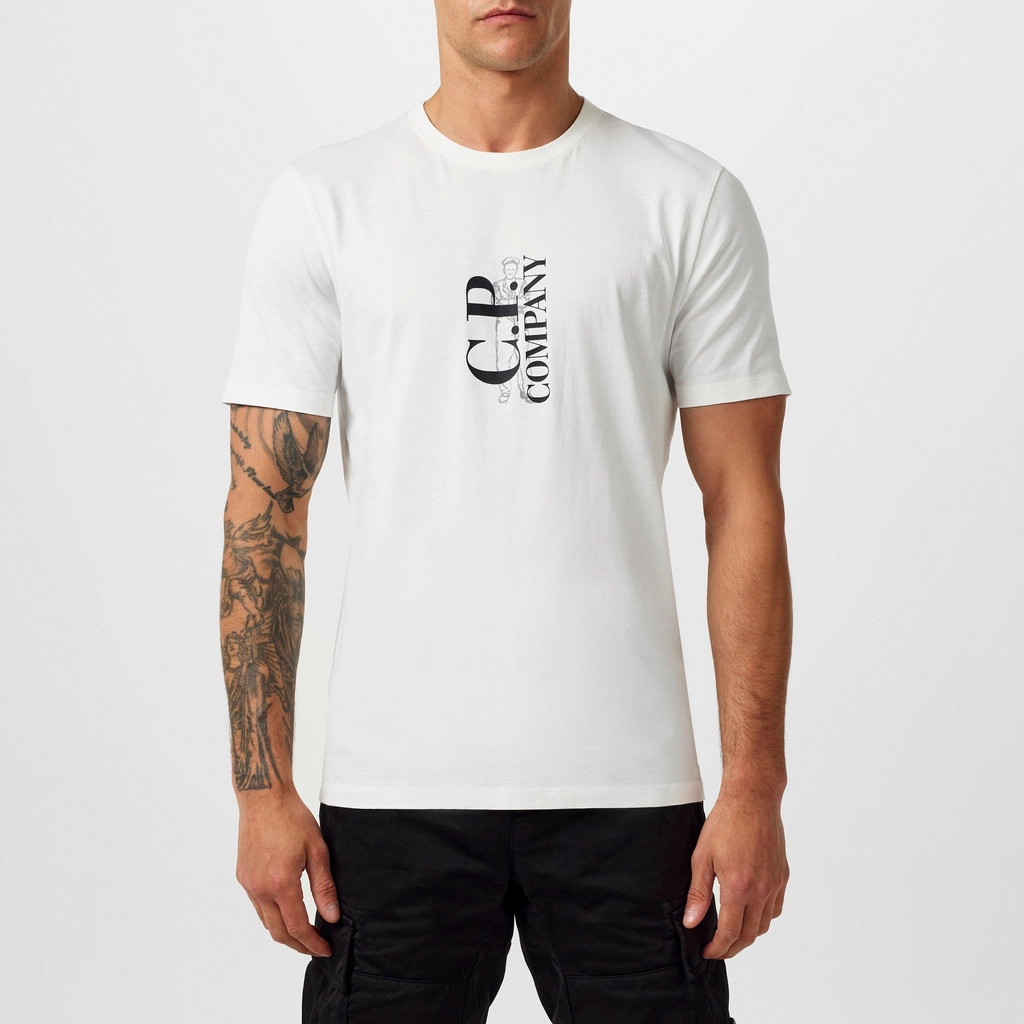 CP Company British Sailor T Shirt - Gauze White 103